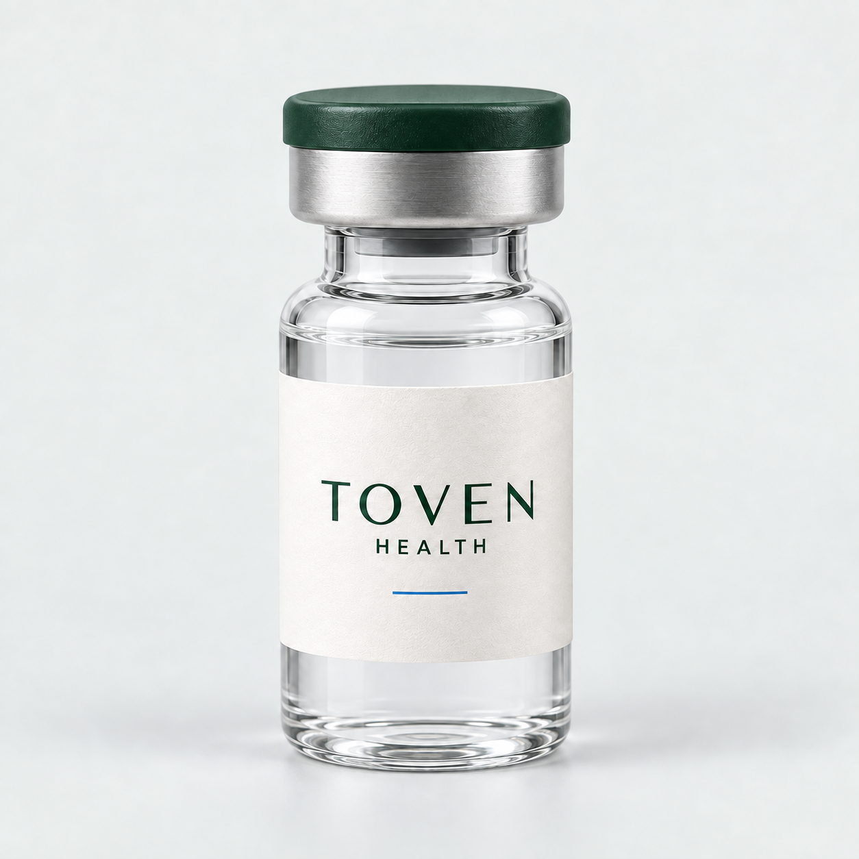 Illustrative Toven Health vial packaging